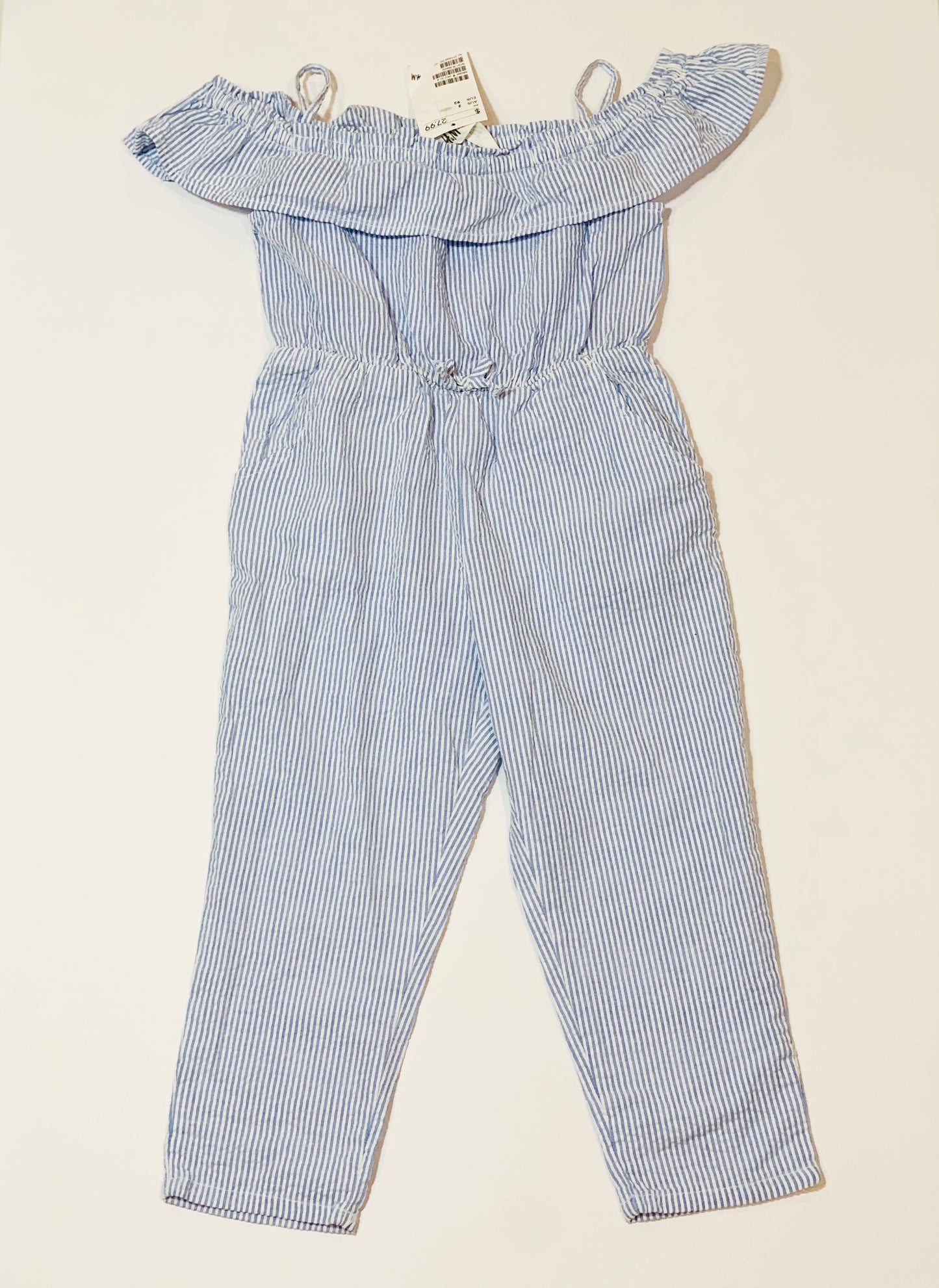 Seersucker jumpsuit brand new - Size 2