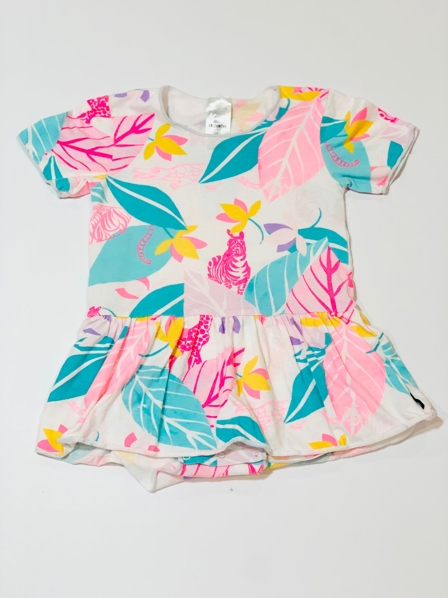 Leaf bodysuit dress - Size 2