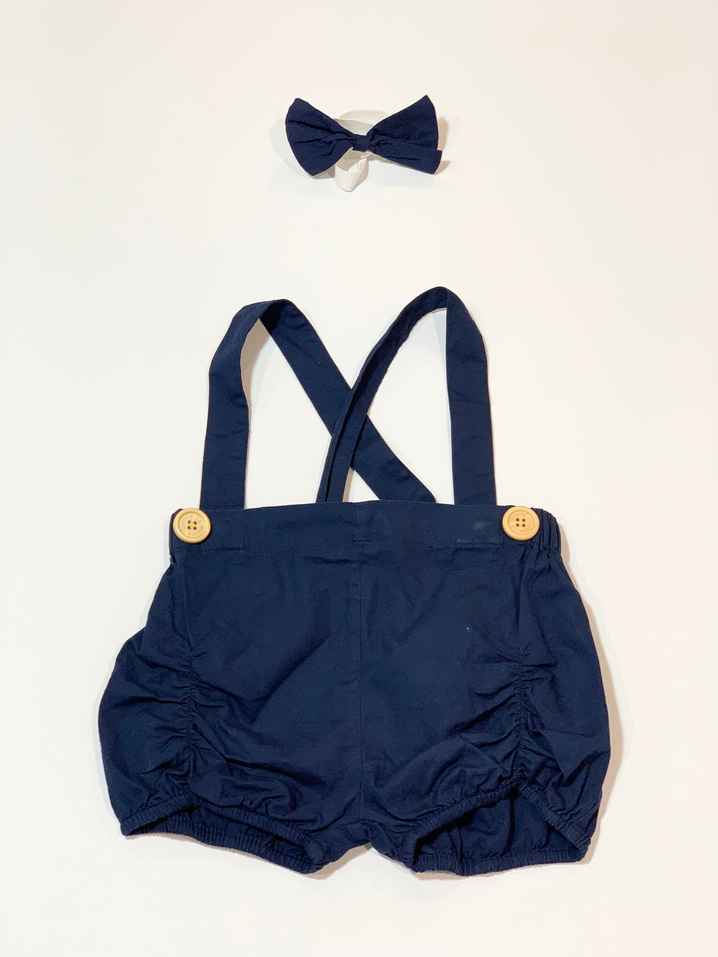 Suspender shorts with headband - Size 2