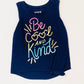 Navy glitter tank - Size 2