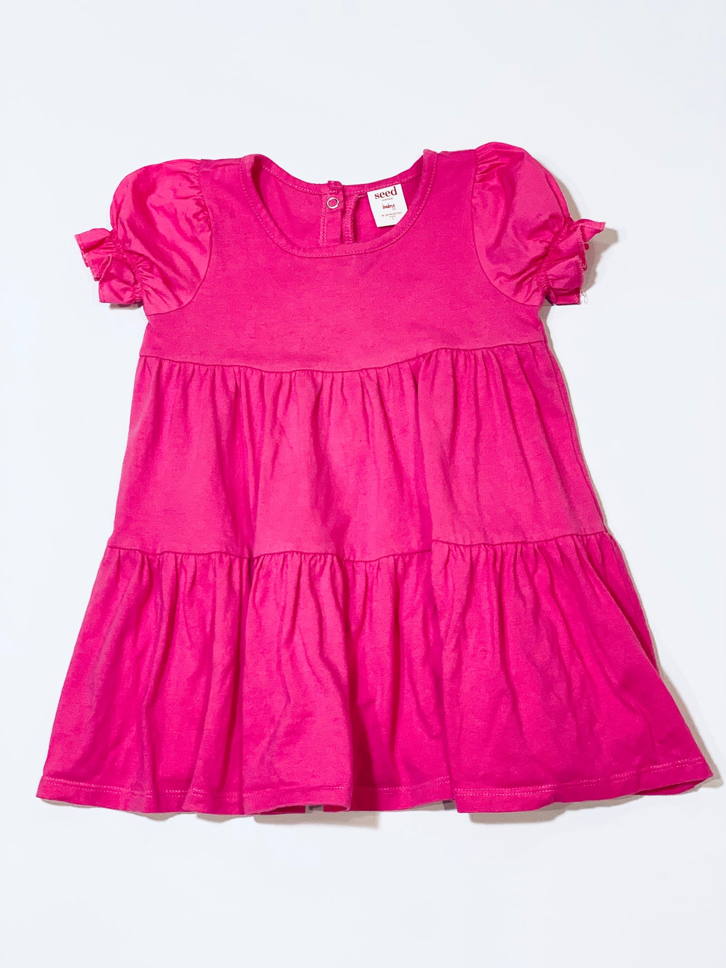 Pink jersey dress - Size 2