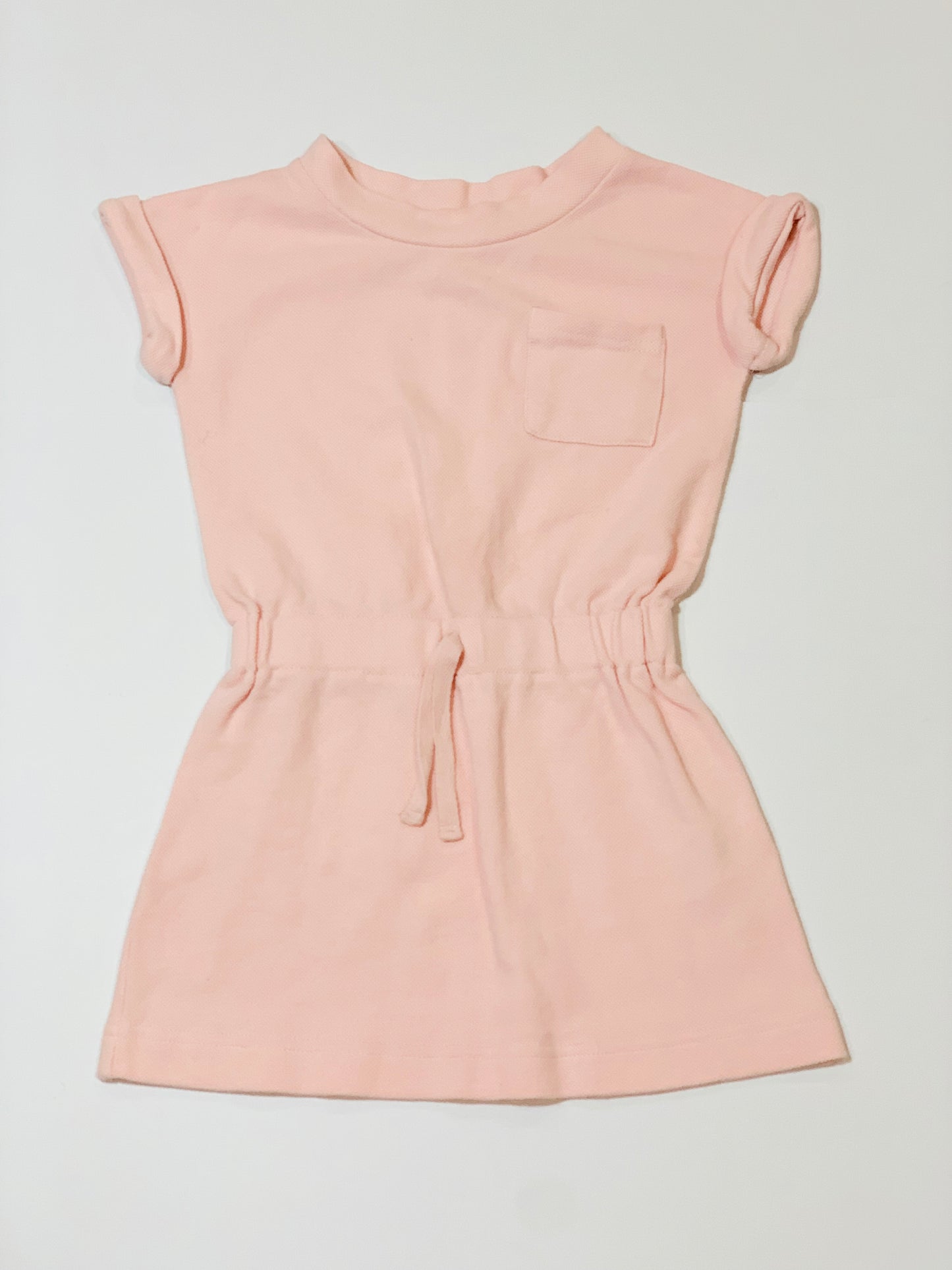 Pink waffle dress - Size 2