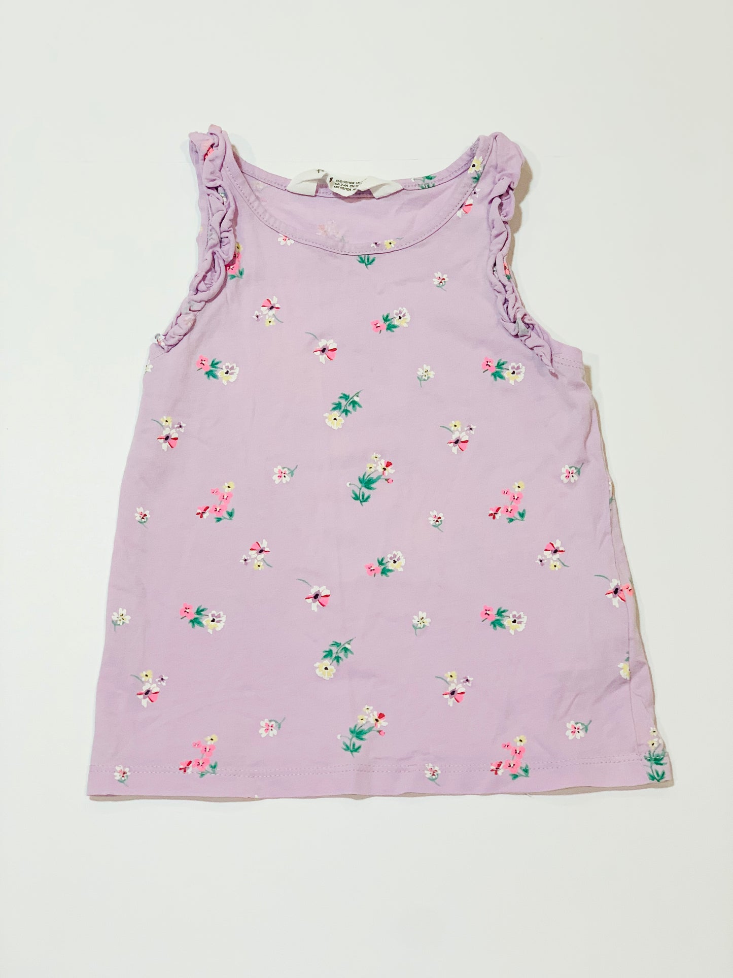 Floral tank - Size 3-4