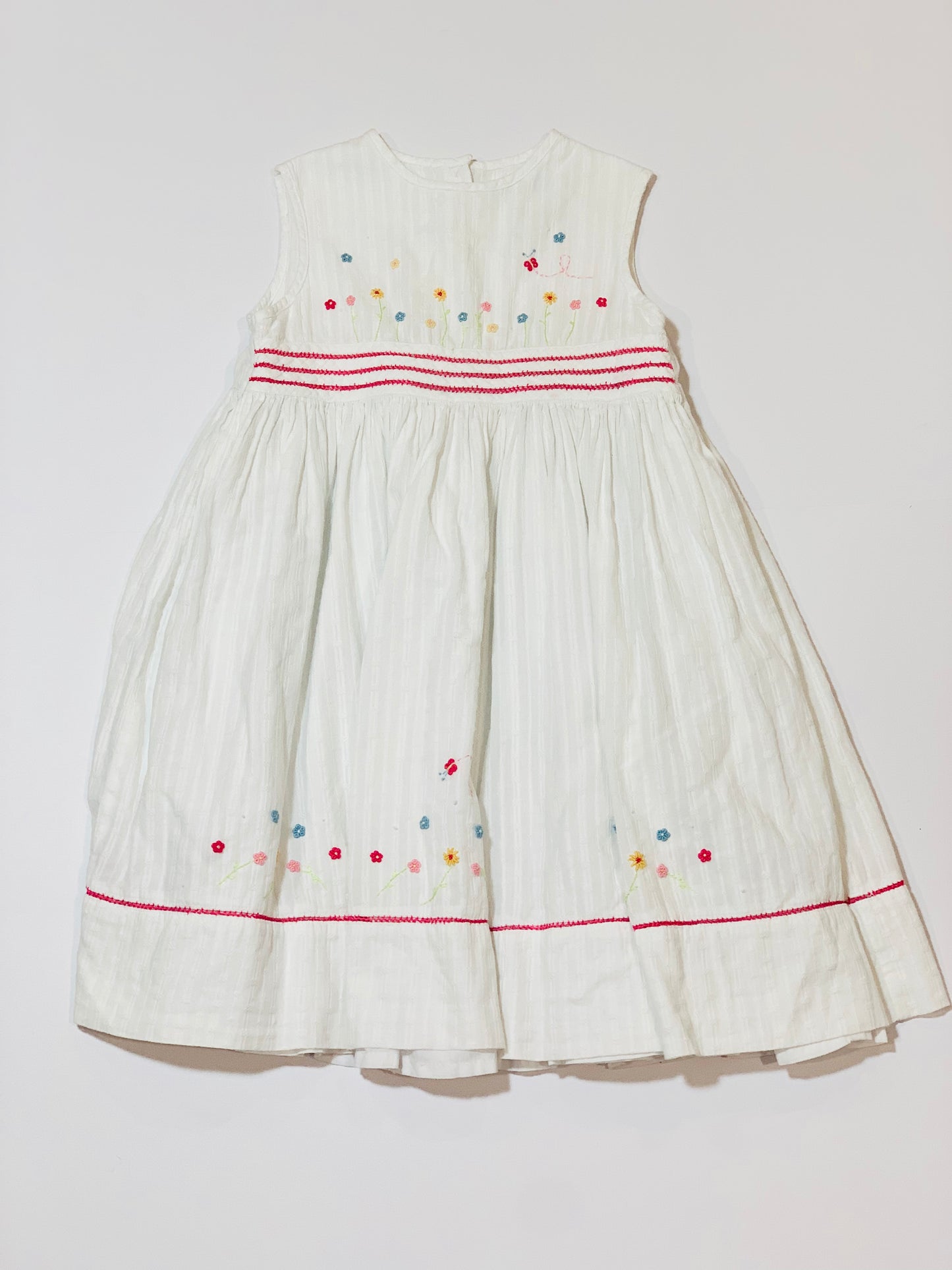 White embroidered dress - Size 3