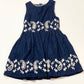 Navy embroidered dress - Size 3