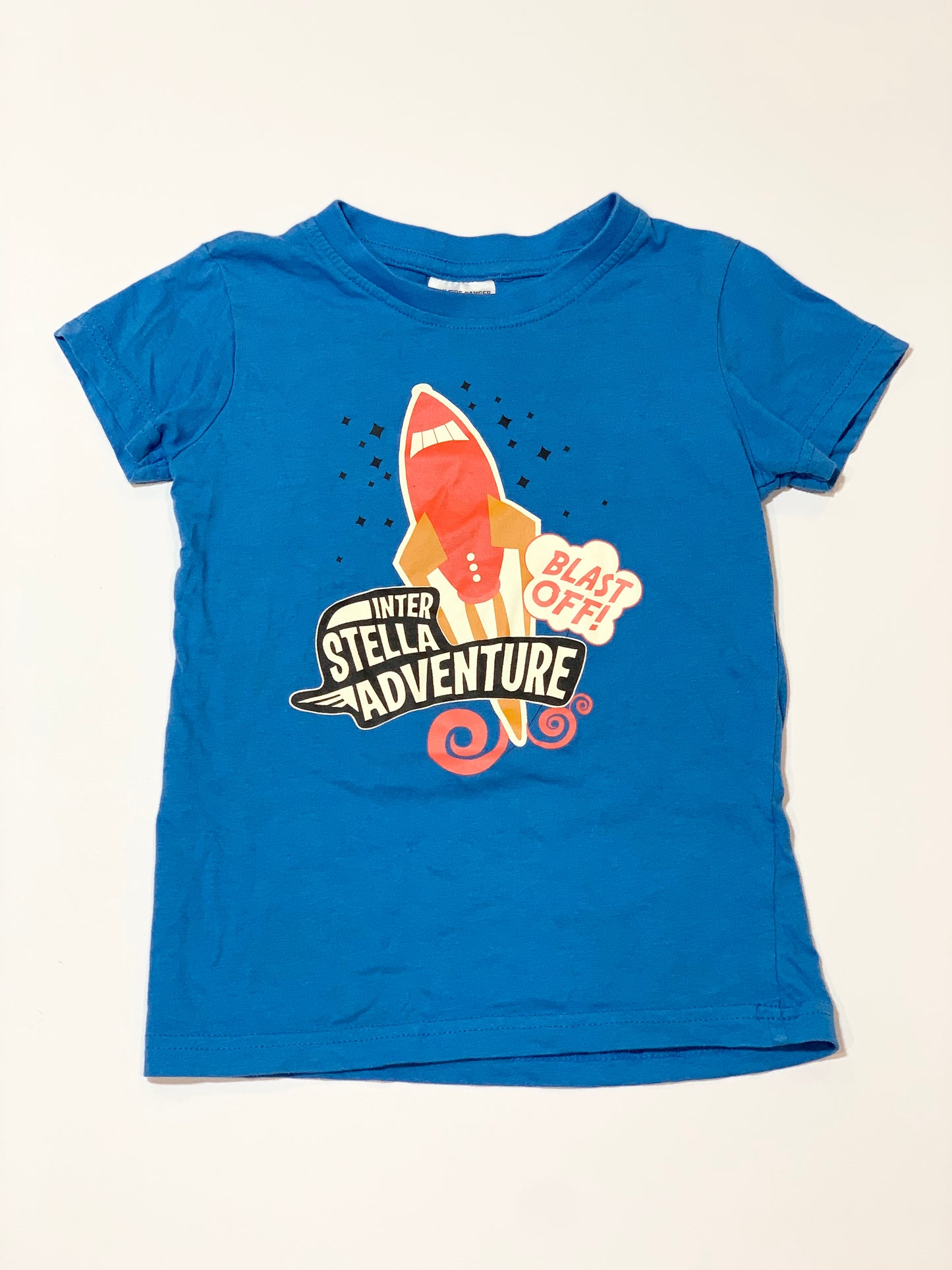 Blue rocket tee - Size 3-4