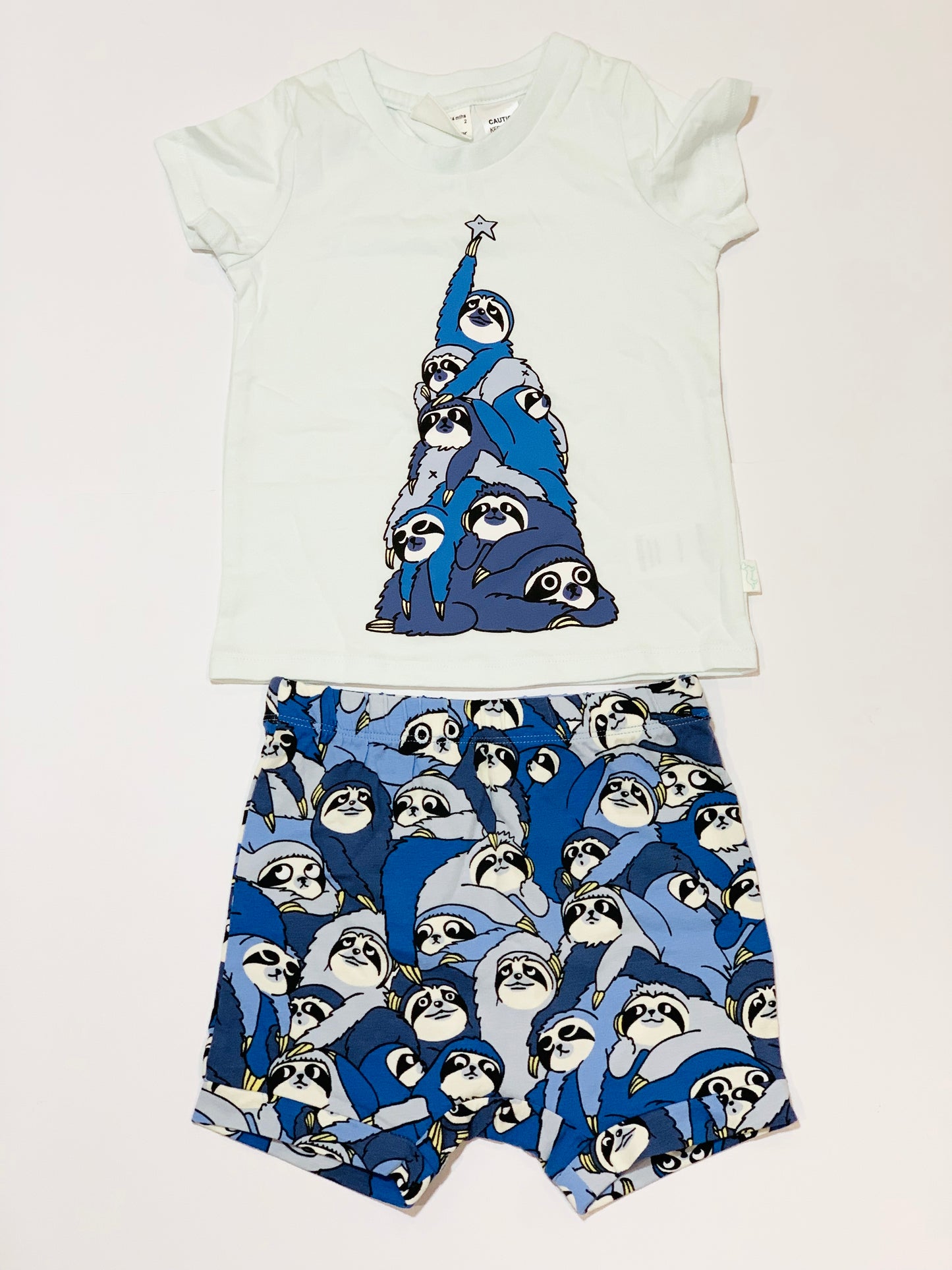Sloth pyjamas - Size 2