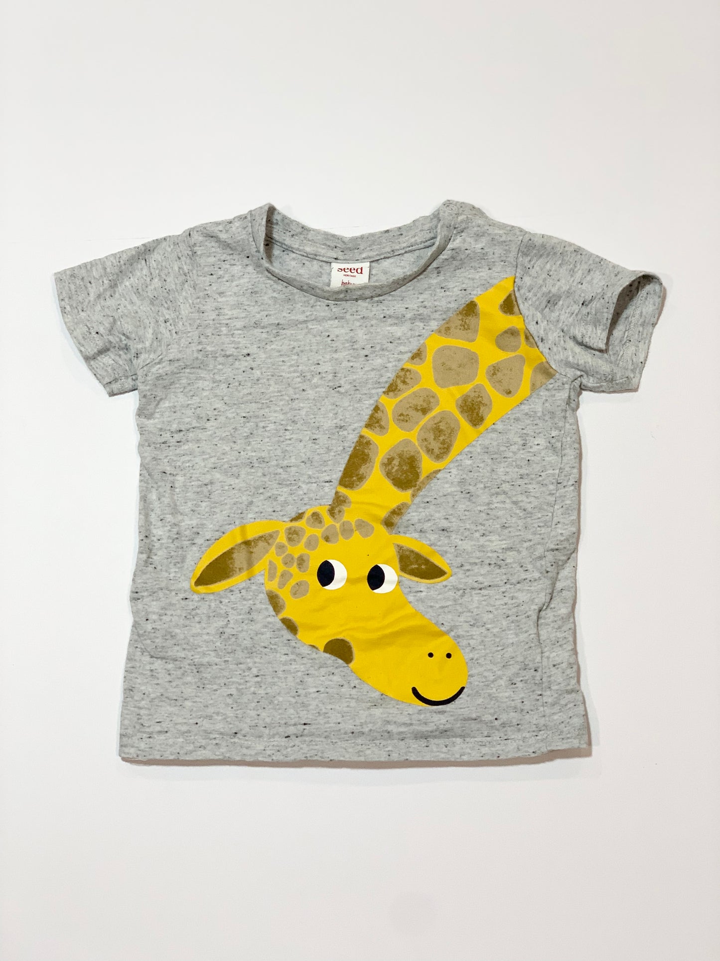 Grey giraffe tee - Size 2