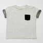 Grey pocket tee - Size 2-3