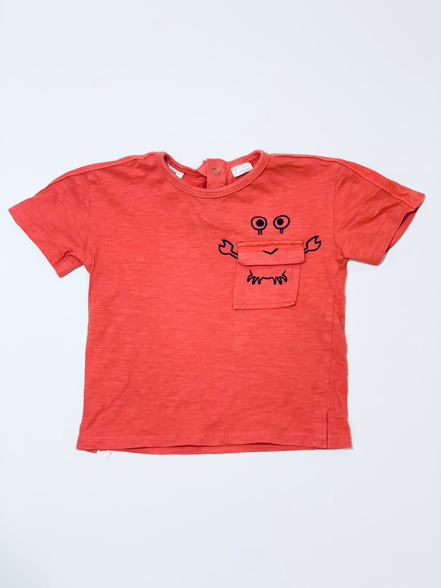 Crab pocket tee - Size 2-3