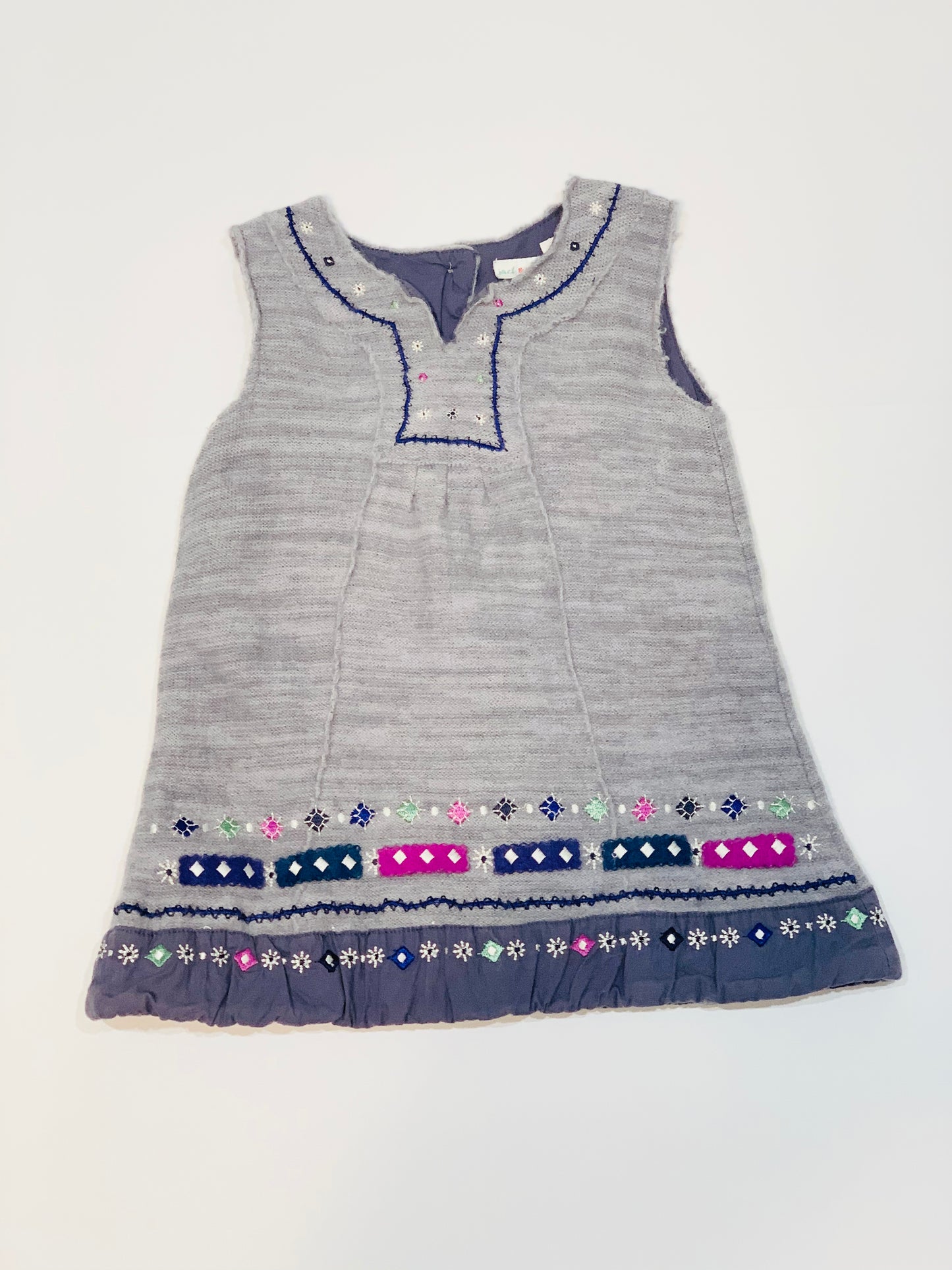 Grey woollen dress - Size 2
