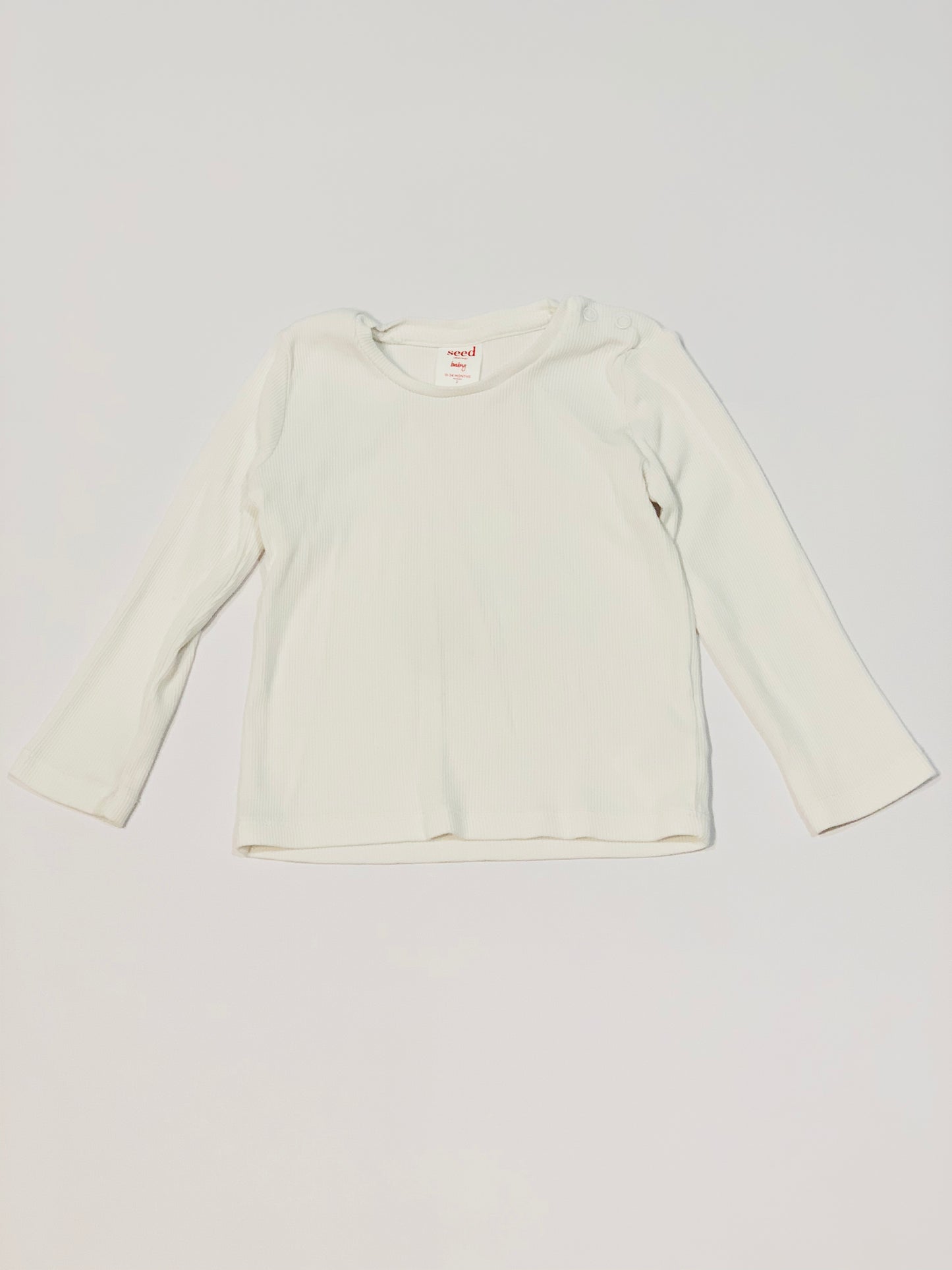 White ribbed top - Size 2