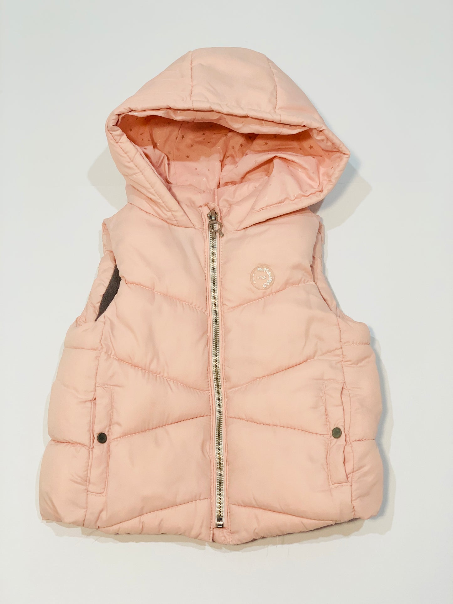 Pink puffer vest - Size 1