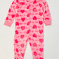 Hearts fleece onesie - Size 1