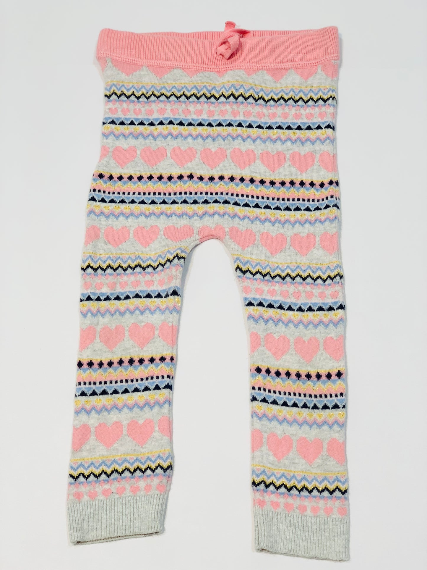 Heart knit pants - Size 1