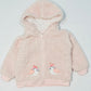 Pink fleece hoodie - Size 1