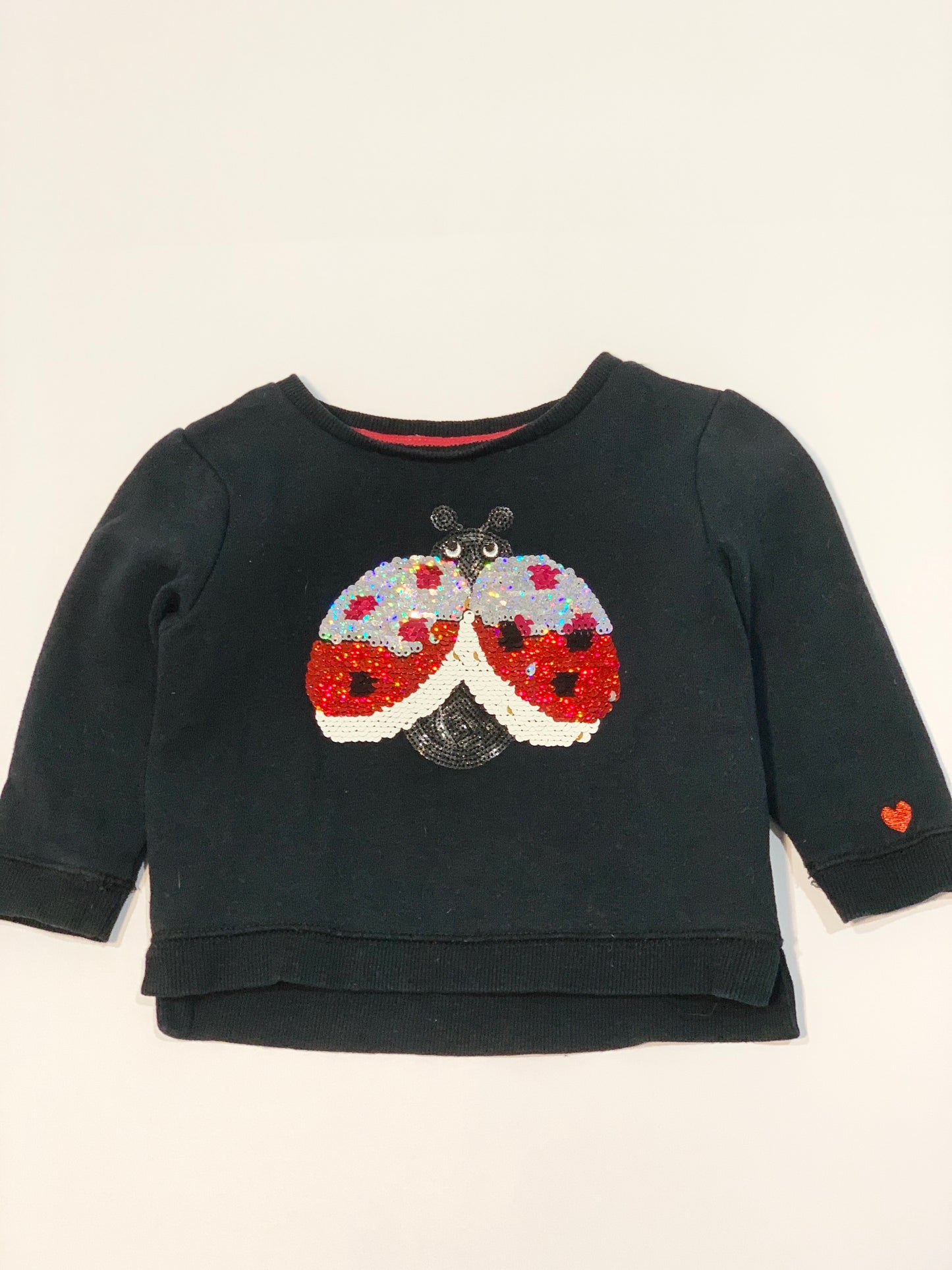 Sequined ladybug sweater - Size 1