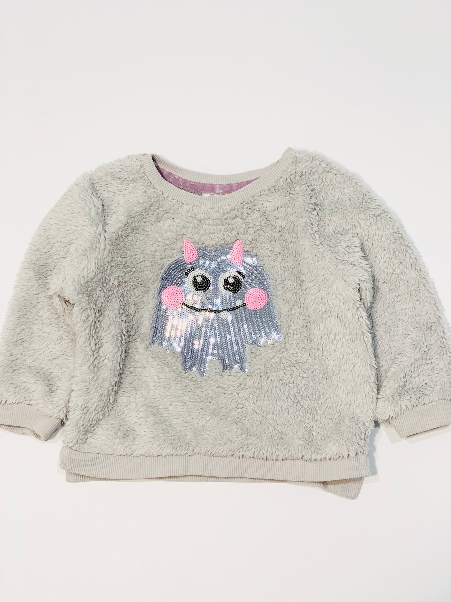 Sequined monster sweater - Size 1