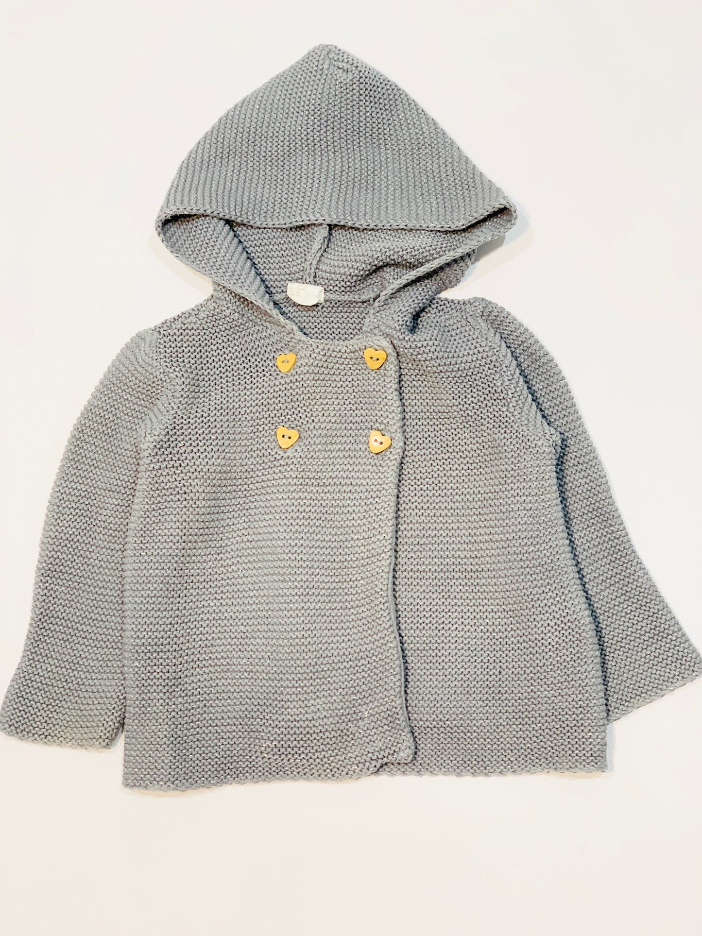 Grey knit jacket - Size 1