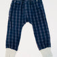 Navy check pants - Size 2