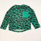 Green leopard tee - Size 2