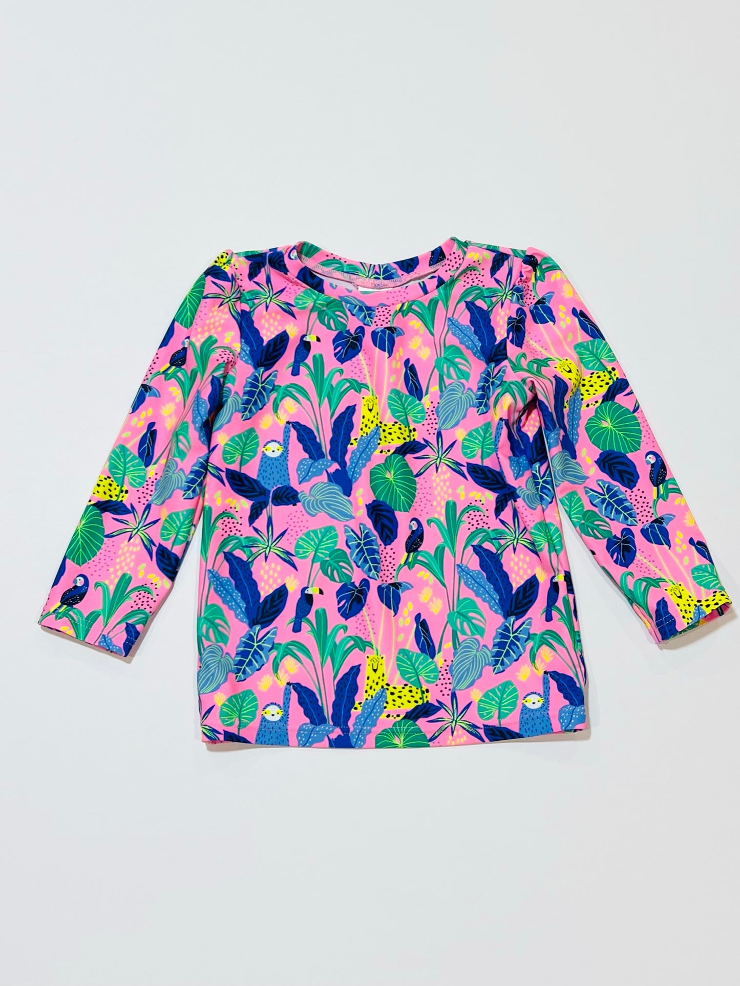 Pink leaf rashie - Size 1