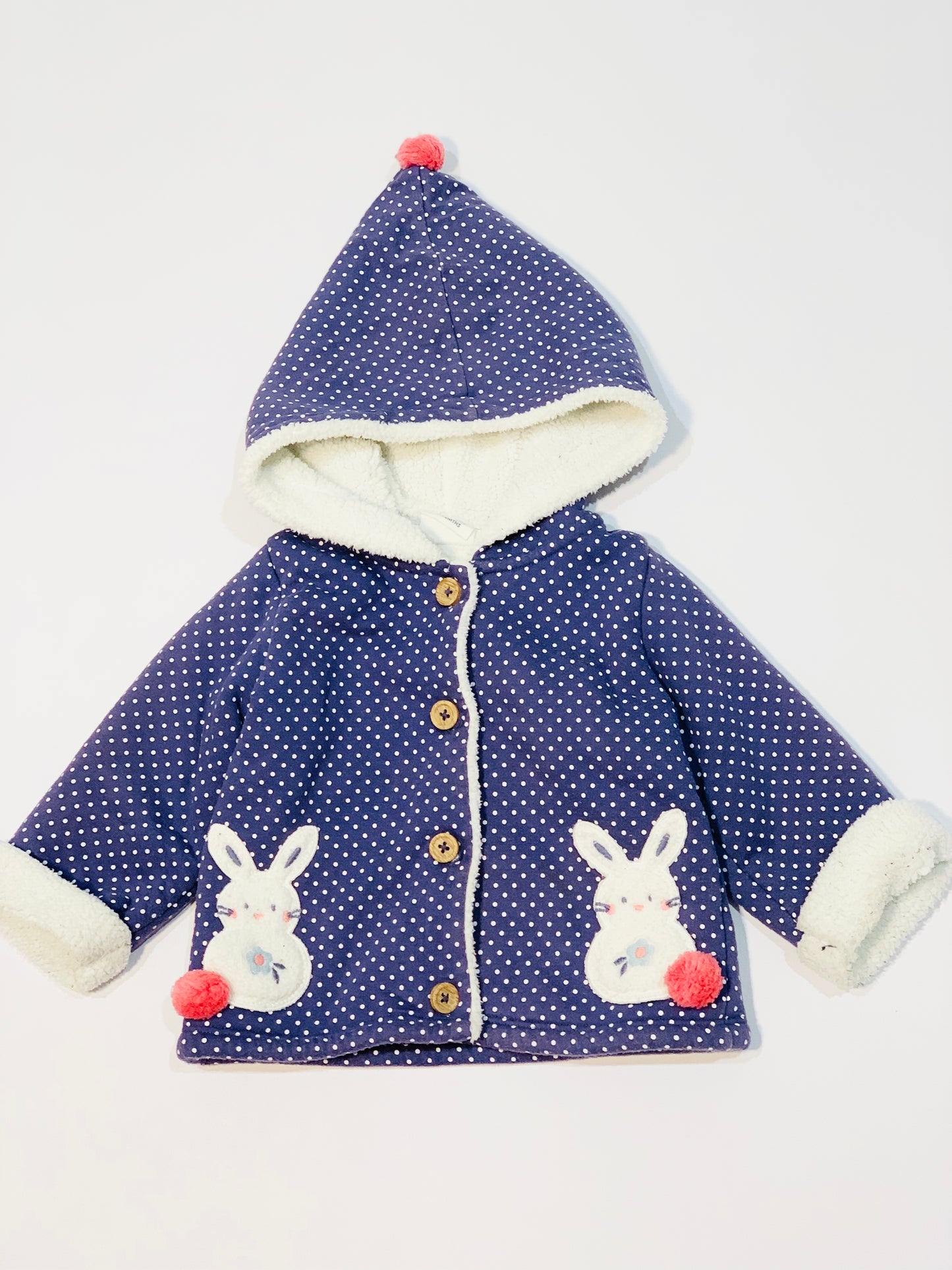 Spotty bunny jacket - Size 0