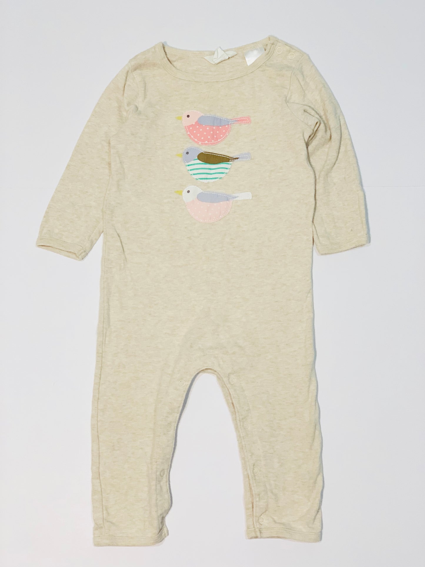 Bird applique onesie - Size 0