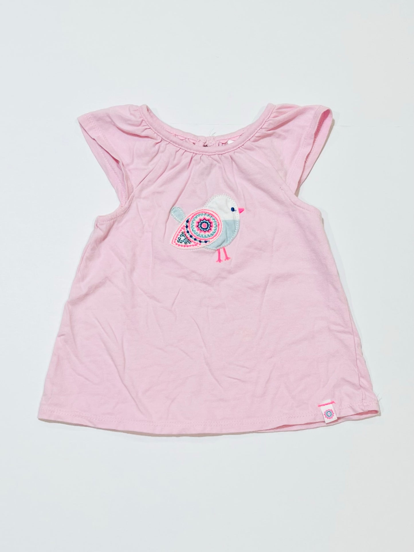 Pink bird tee - Size 1