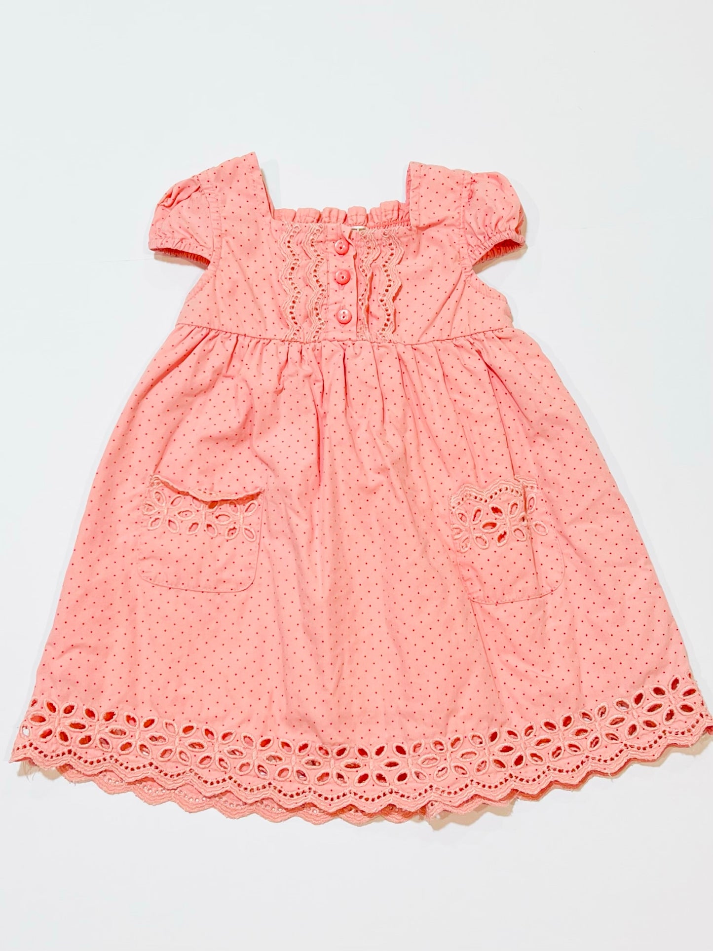 Spotty pink dress - Size 1