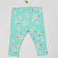 Green floral leggings brand new - Size 00