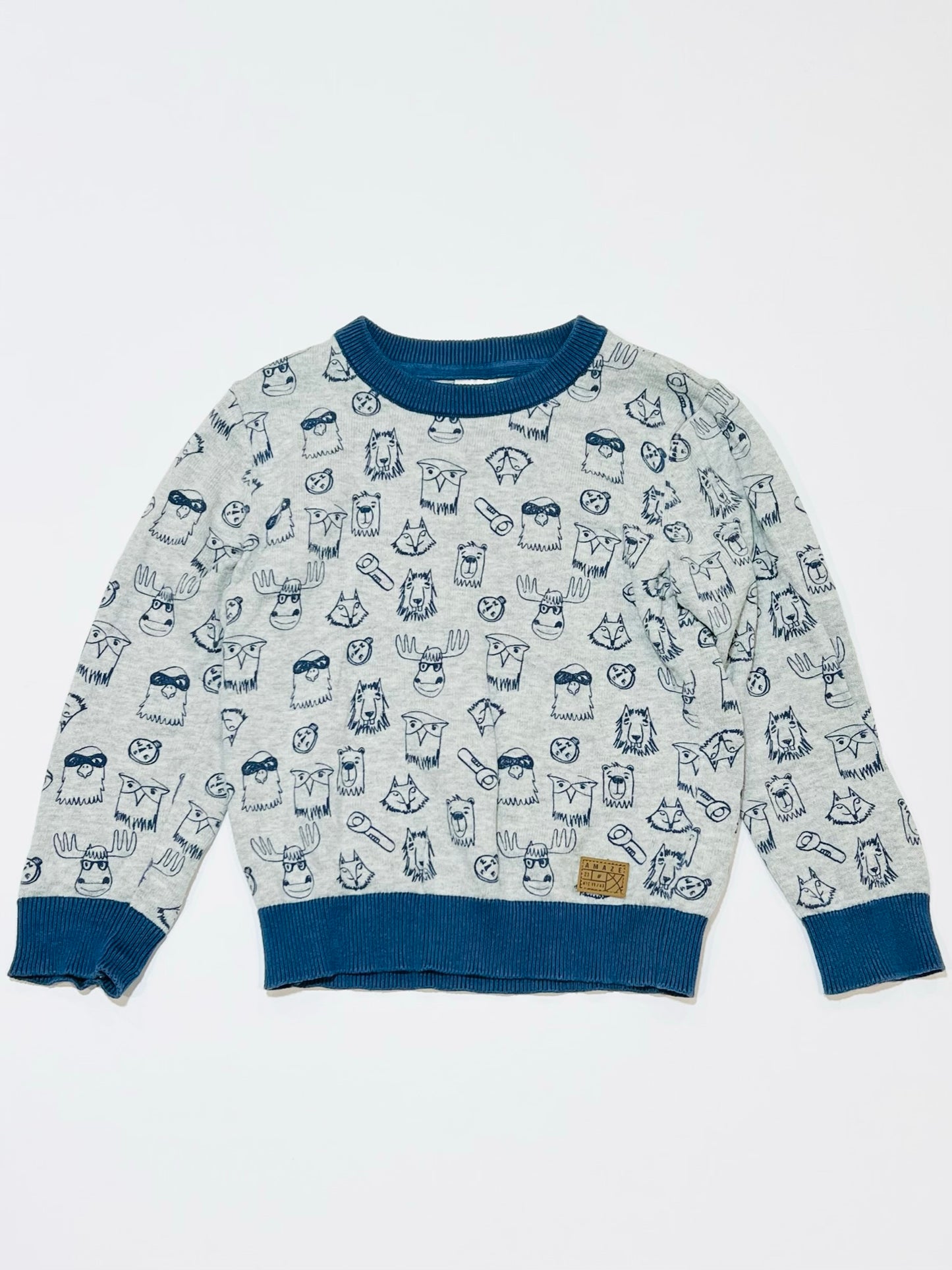 Animals knit jumper - Size 4
