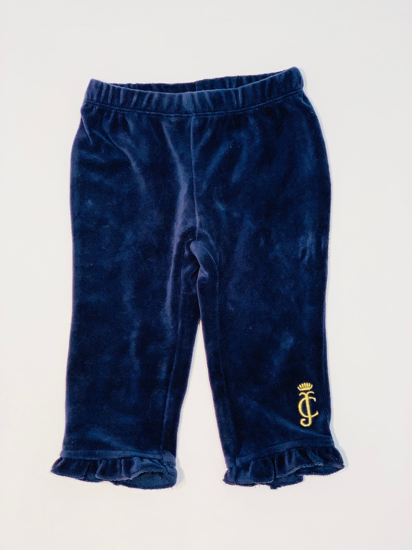Navy velour tracksuit - Size 6-9 months