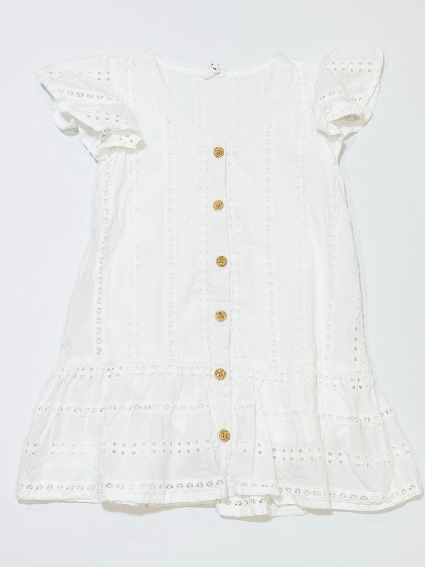 Flutter sleeve dress - Size 4