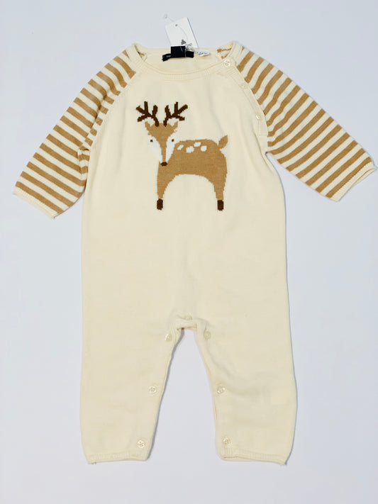 Reindeer knit onesie brand new - Size 000