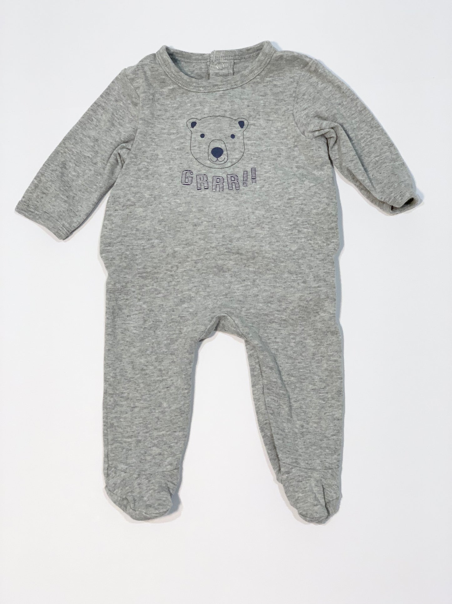 Grey bear onesie - Size 000