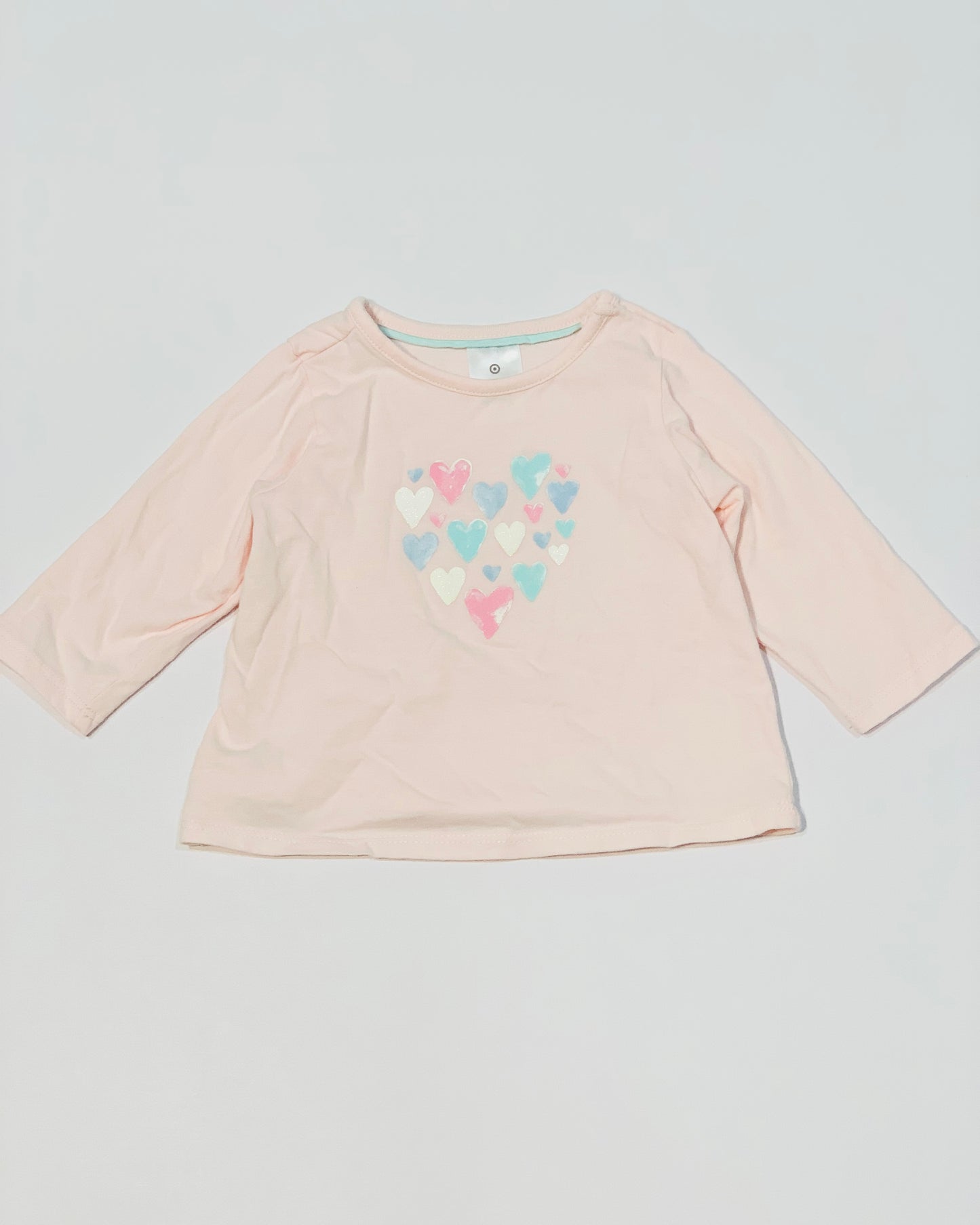 Glitter hearts top - Size 000