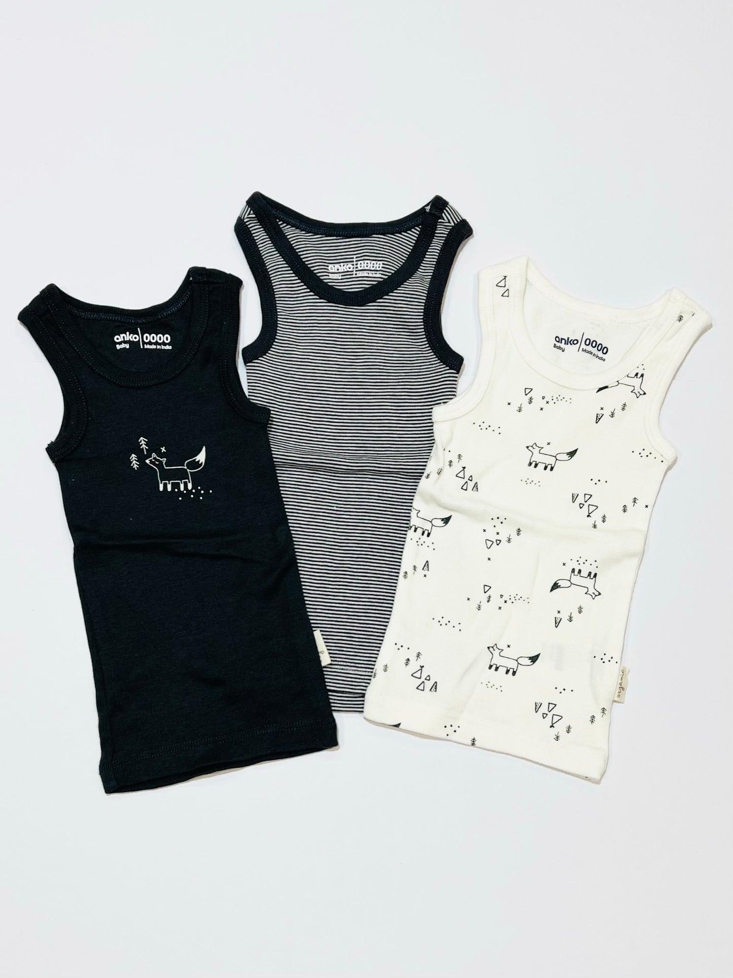 Organic singlet x 3 - Size 0000