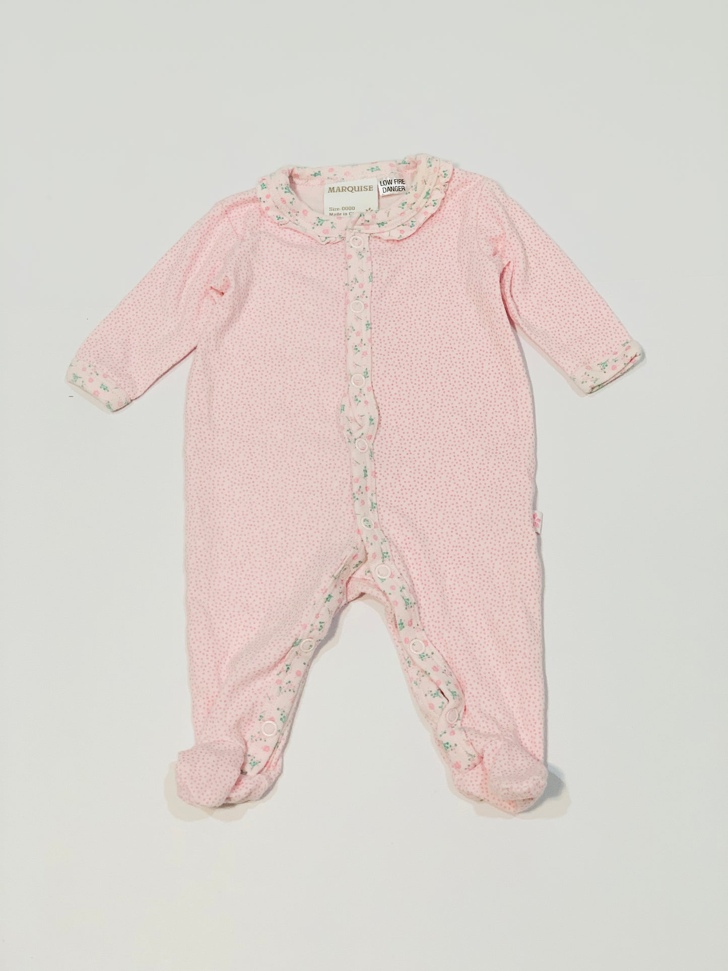 Pink spot onesie - Size 0000
