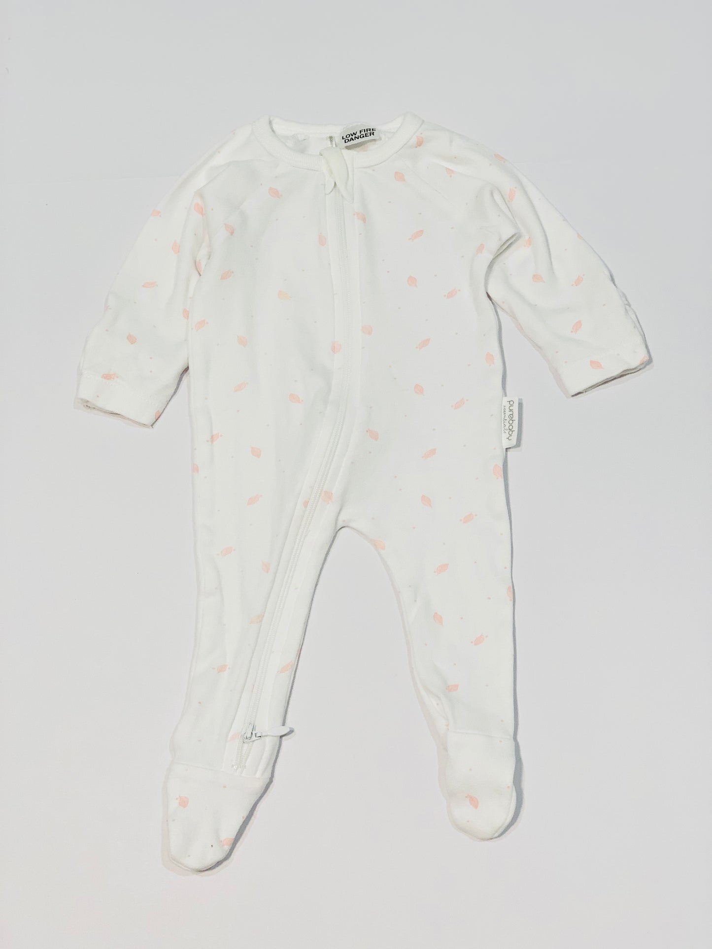 Pink leaf onesie - Size 0000