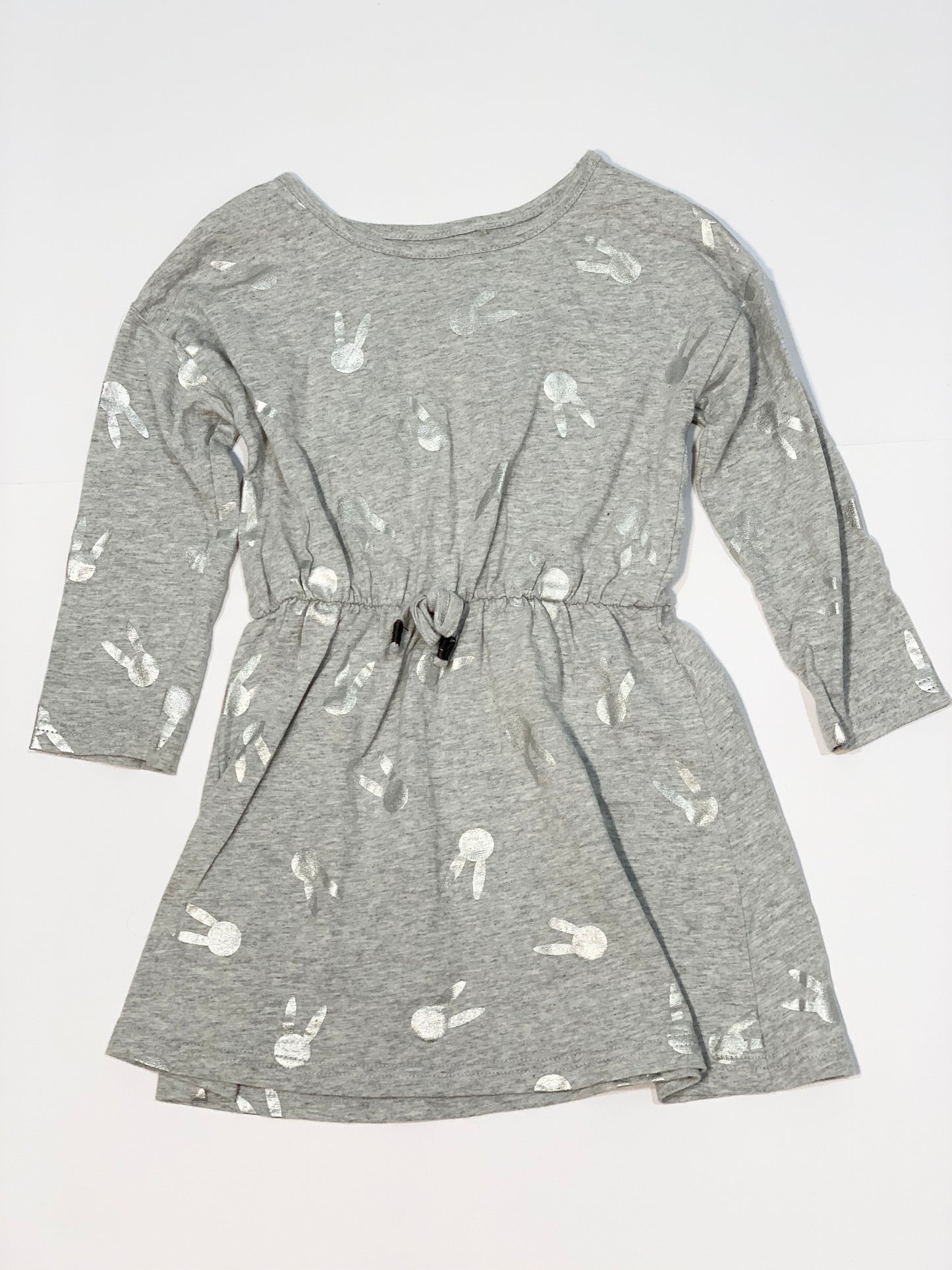 Silver bunny dress - Size 3