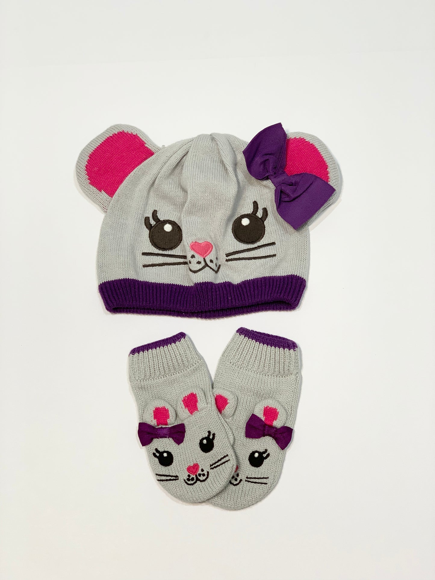 Mouse beanie and gloves - Size 2
