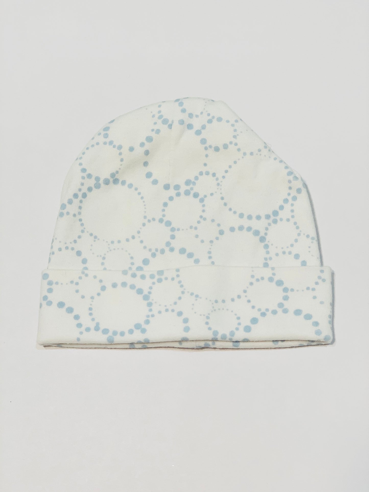 Blue bubbles beanie - Size 0-6 months
