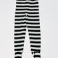 Striped footed pants - Size 2