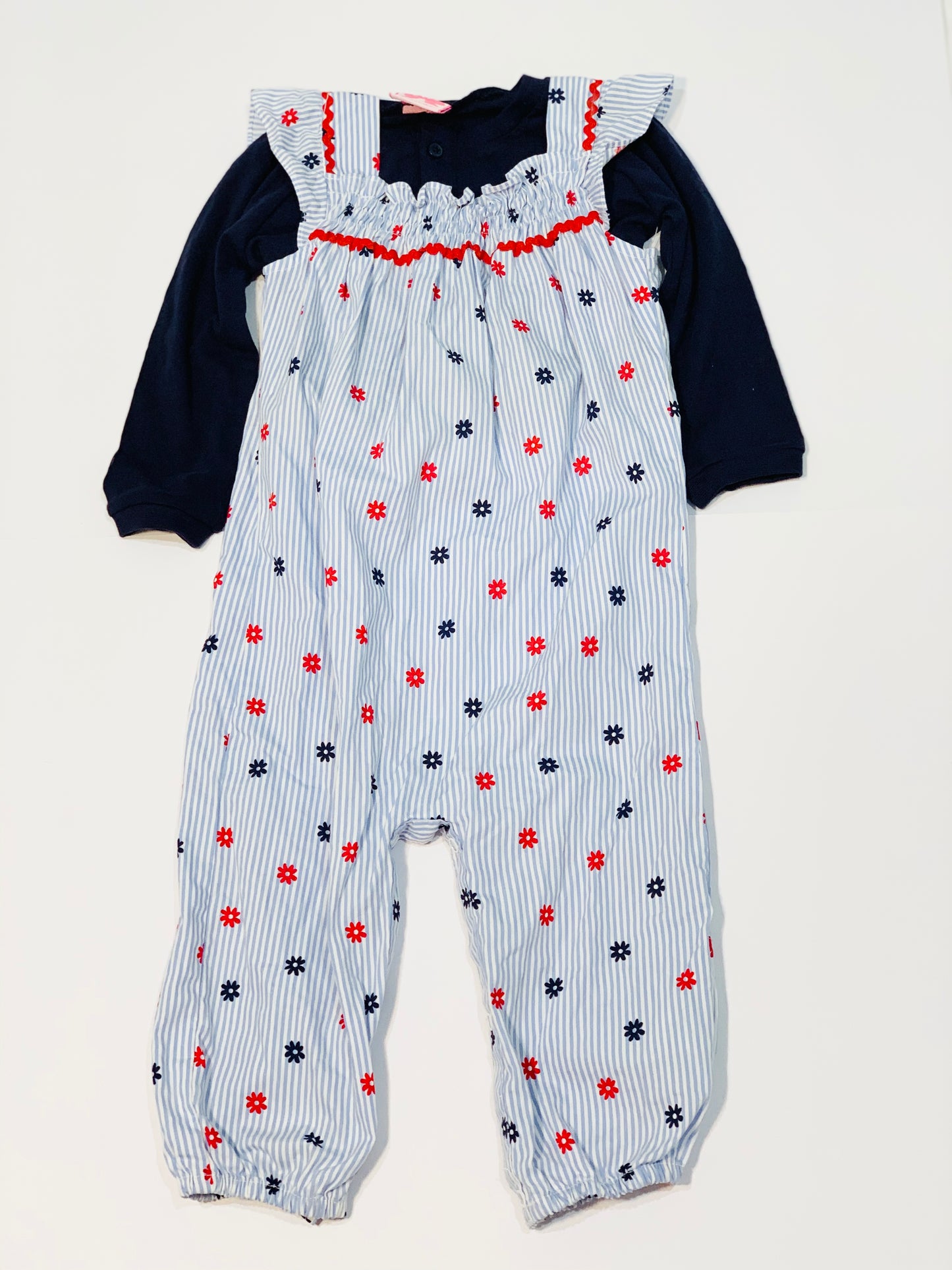 Striped floral set brand new - Size 1