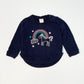 Navy embroidered sweater - Size 1