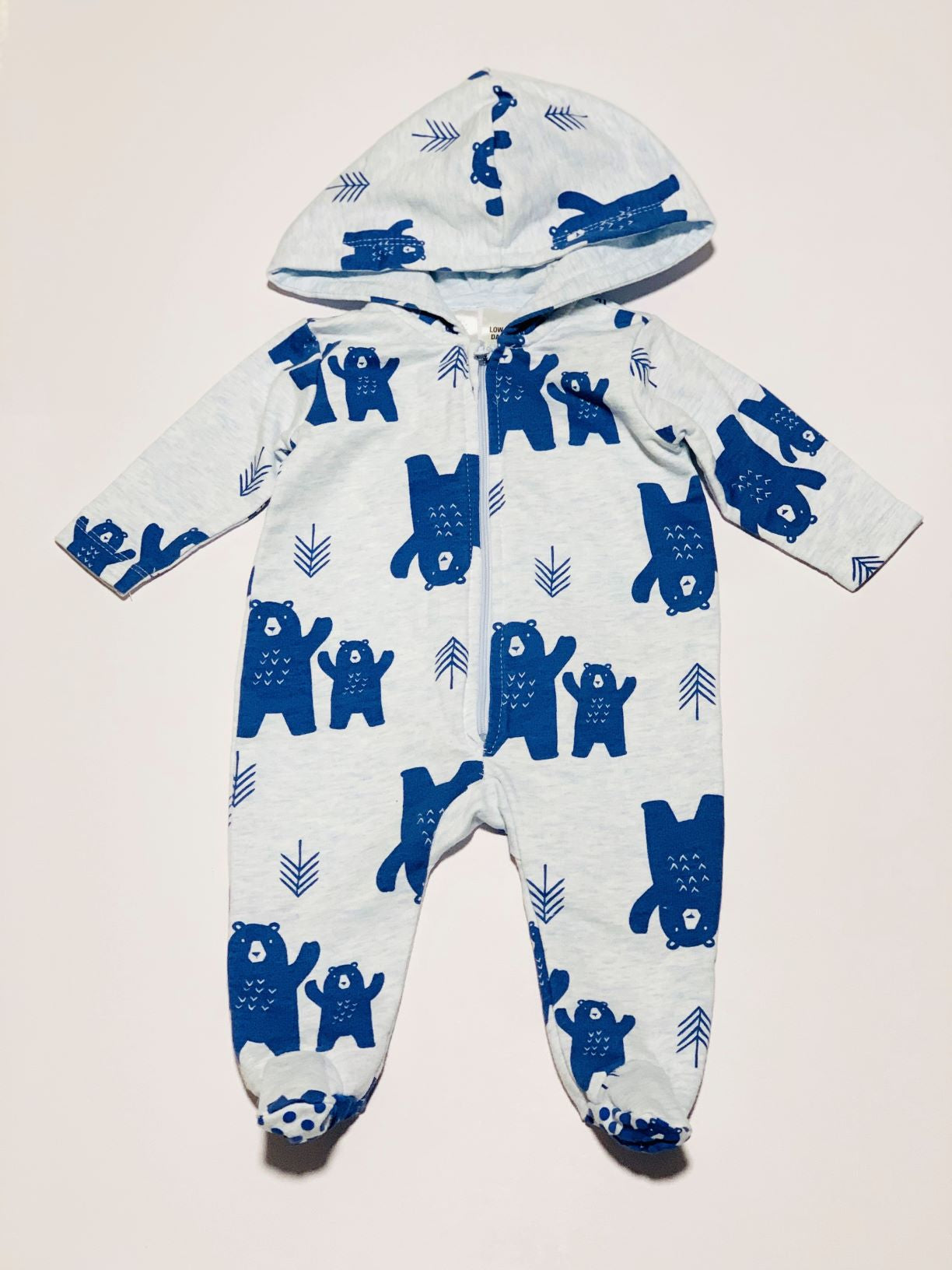 Hooded bear onesie - Size 000