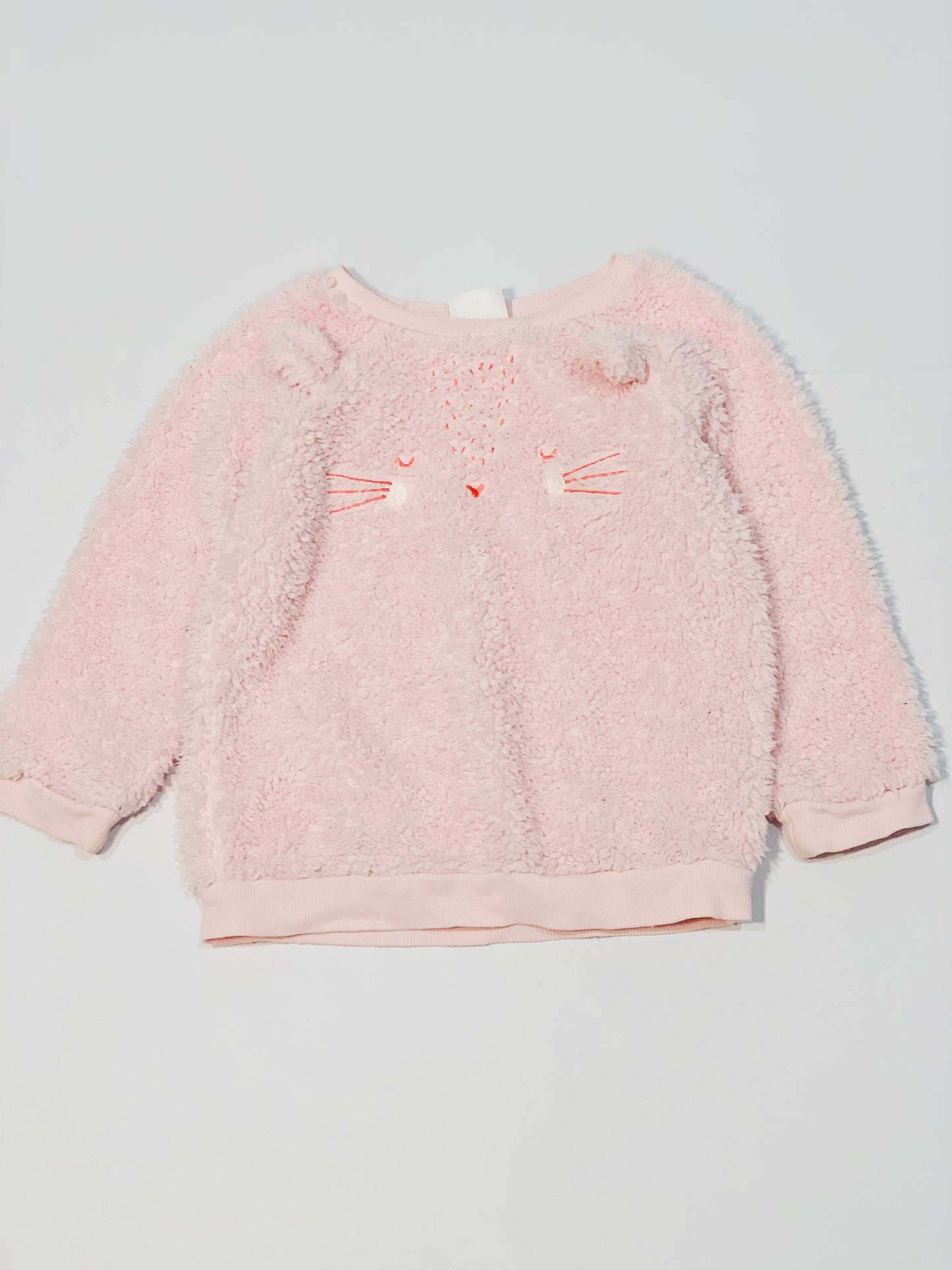 Pink fleecy sweater - Size 2