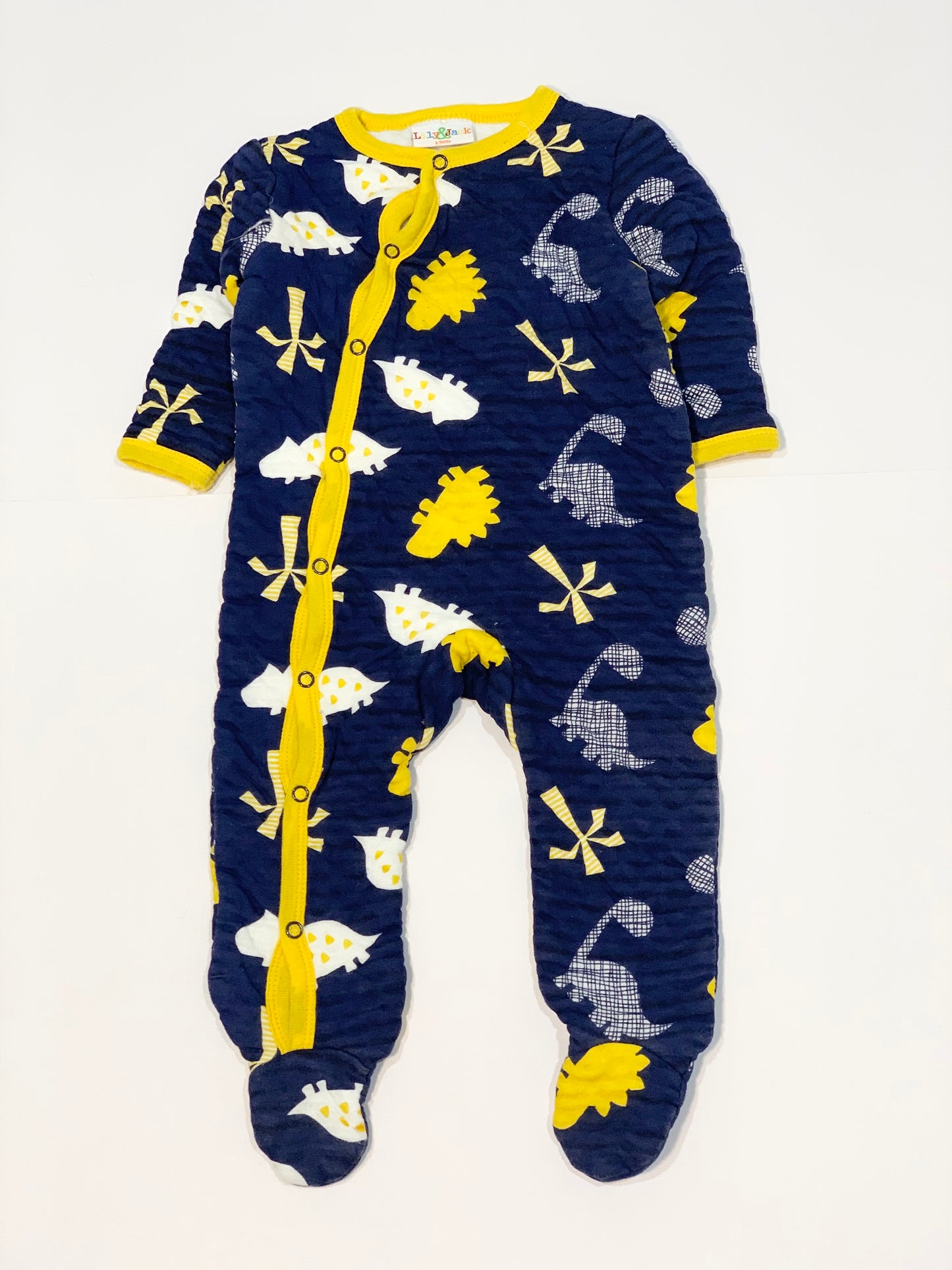 Padded dinosaur onesie - Size 6-9 months