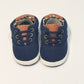 Soft navy shoes brand new - Size 3-6 months